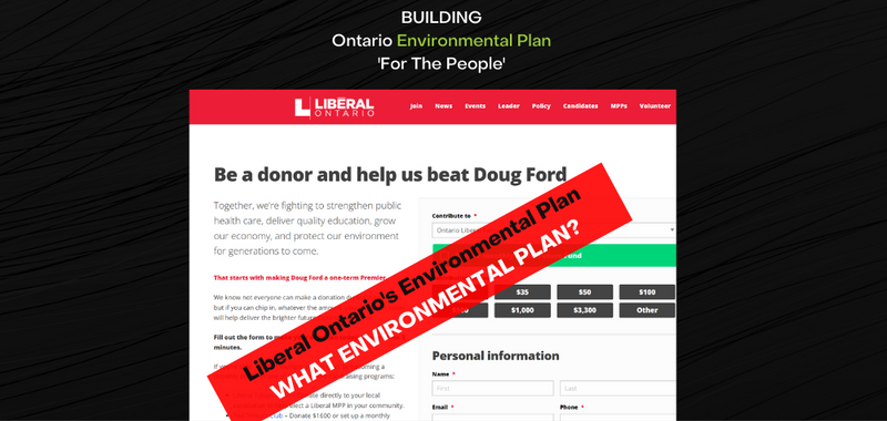 Building Ontario's Environmental Plan:  Liberal Party of Ontario