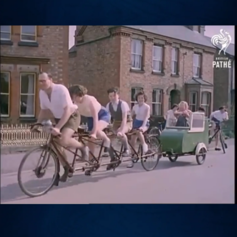 Bicycle Family of Ten in 1961