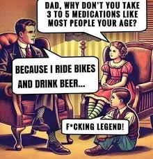 Dad Rides Bike And Drinks Beer!