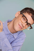 Gales C4 Square Acetate Eyeglass Frame from Hardem Eyewear