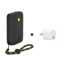 Nimble CHAMP Portable Mobile Charger (Midnight Black) & Wally SubNano 30W Wall Charger