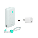 Nimble CHAMP Portable Mobile Charger (Luna White) & Wally SubNano 30W Wall Charger